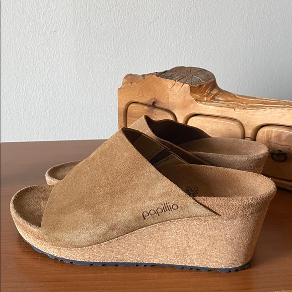 Papillio by Birkenstock Namica Narrow Suede Wedge Sandal - Picture 2 of 8